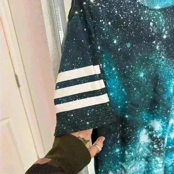 EDM RAVE INTO THE AM GALAXY SHIRT MEDIUM - Picture 3 of 4